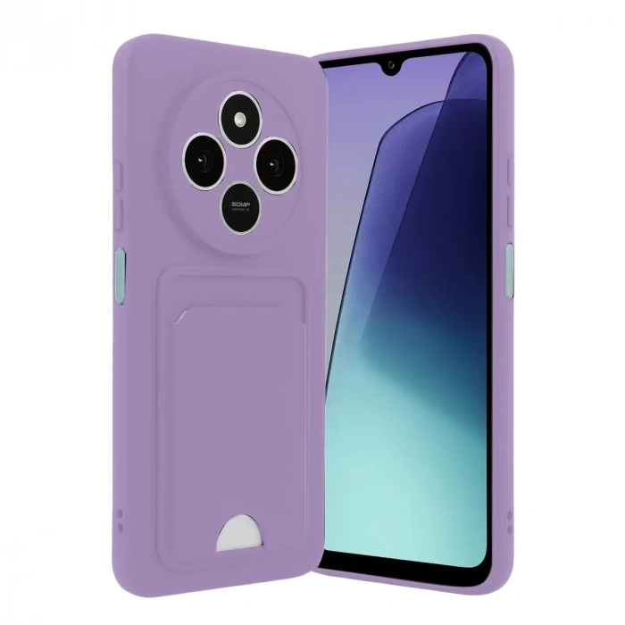 Durukar®   Redmi 14C Kelvin Kartvizitli Silikon - Lila