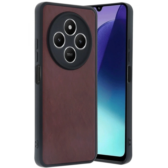 Durukar®   Redmi 14C Kılıf Aras Deri Kapak - Bordo