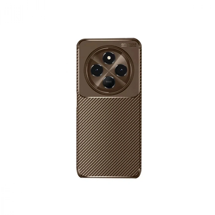 Durukar®   Redmi 14C Kılıf Auto Focus Karbon Kapak - Kahverengi