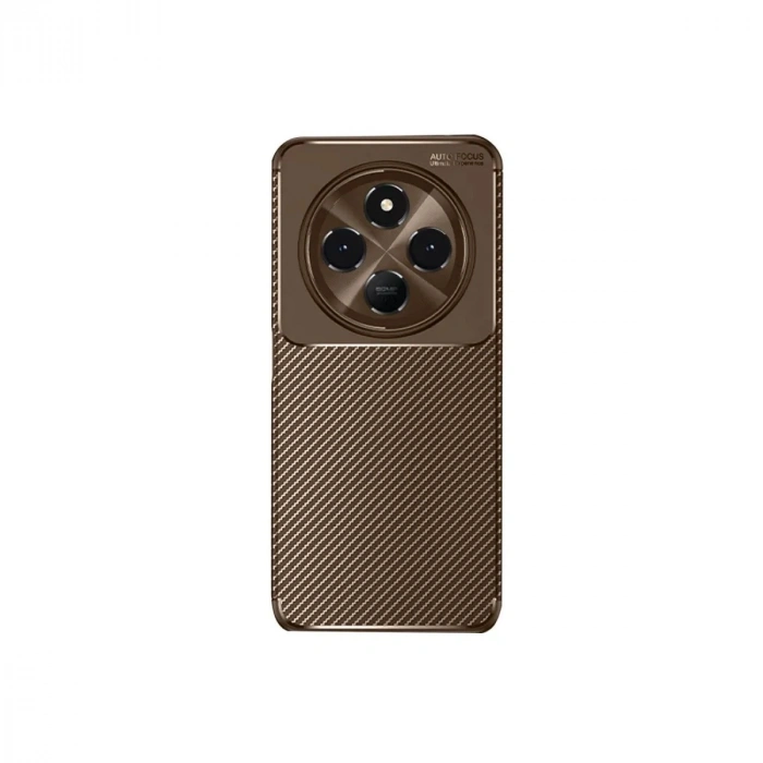 Durukar®   Redmi 14C Kılıf Auto Focus Karbon Kapak - Kahverengi