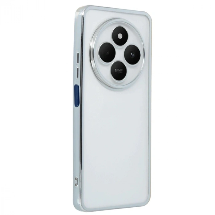 Durukar®   Redmi 14C Kılıf  Lensli Silikon - Gümüş