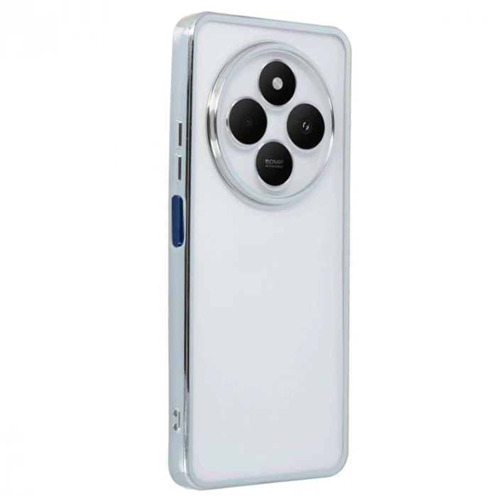 Durukar®   Redmi 14C Kılıf  Lensli Silikon - Gümüş