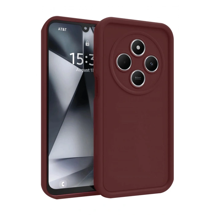Durukar®   Redmi 14C Kılıf Viera Silikon - Bordo