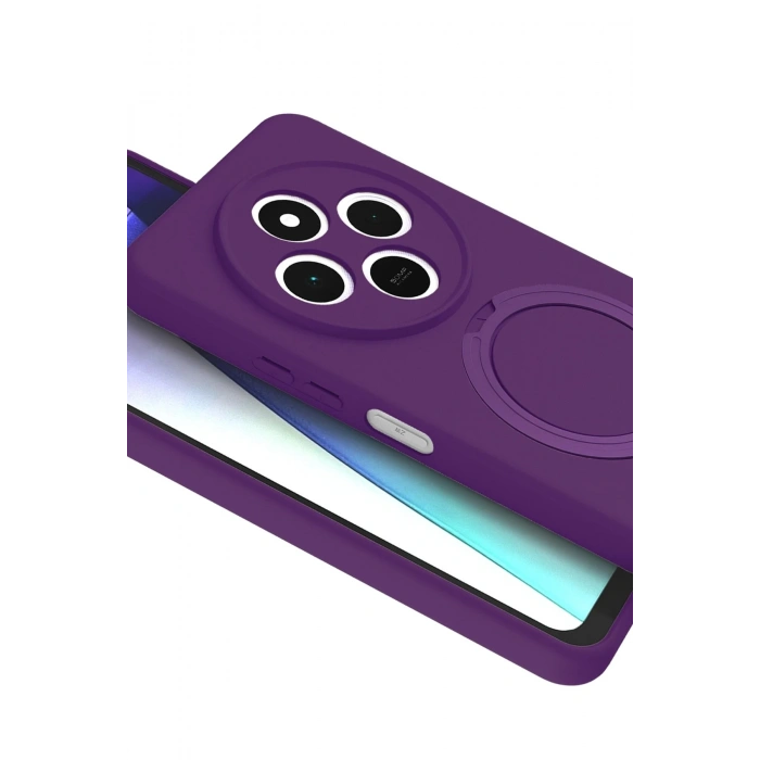 Durukar®   Redmi 14C Regal Magsafe Standlı Kapak - Derin Mor