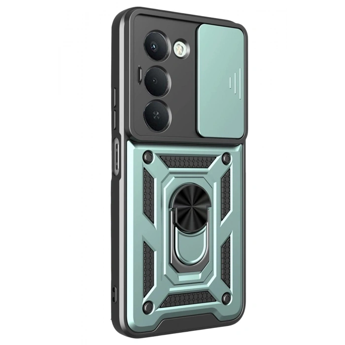 Durukar®   Redmi 15 4G Pars Lens Yüzüklü Silikon - Yeşil
