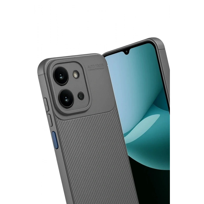 Durukar®   Redmi 15C 4G Auto Focus Karbon Kapak - Gri