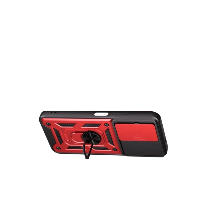 Durukar®   Redmi 15C 4G Pars Lens Yüzüklü Silikon - Kırmızı