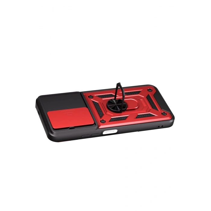 Durukar®   Redmi 15C 4G Pars Lens Yüzüklü Silikon - Kırmızı