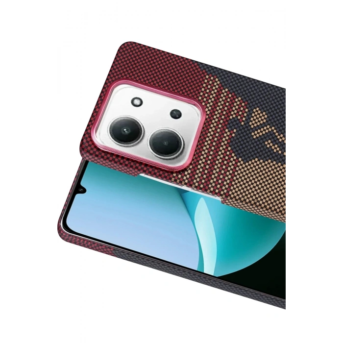 Durukar®   Redmi 15C 4G Vega Magsafe Kapak - Kırmızı