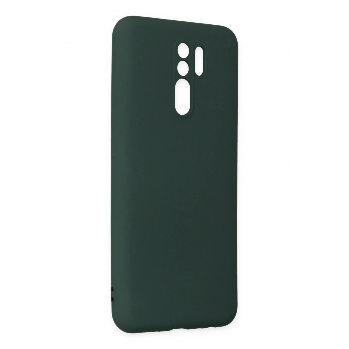 Durukar®   Redmi 9 Kılıf Nano içi Kadife Silikon - Koyu Yeşil