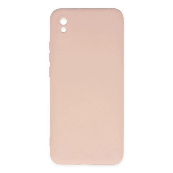 Durukar®   Redmi 9A Kılıf Nano içi Kadife Silikon - Pudra