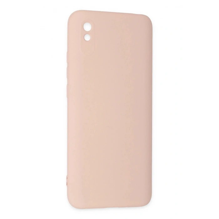 Durukar®   Redmi 9A Kılıf Nano içi Kadife Silikon - Pudra