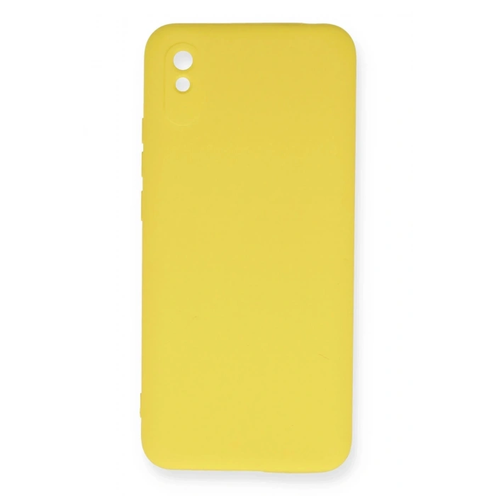 Durukar®   Redmi 9A Kılıf Nano içi Kadife Silikon - Sarı