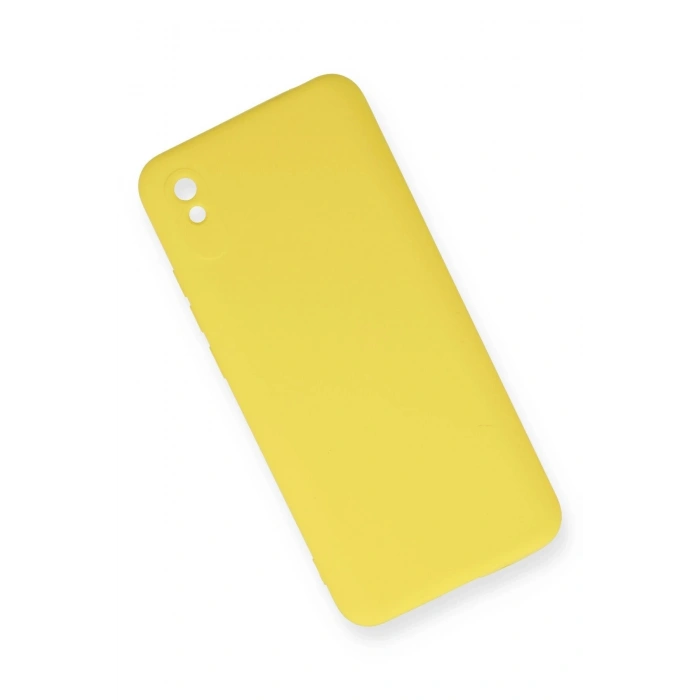 Durukar®   Redmi 9A Kılıf Nano içi Kadife Silikon - Sarı