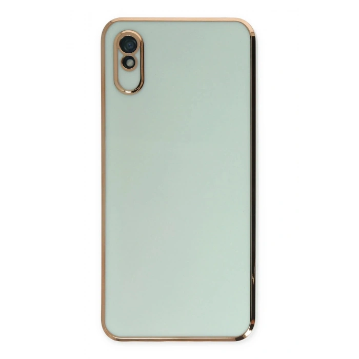 Durukar®   Redmi 9A Kılıf Volet Silikon - Açık Yeşil