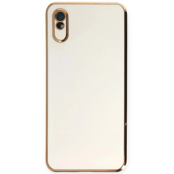 Durukar®   Redmi 9A Kılıf Volet Silikon - Beyaz