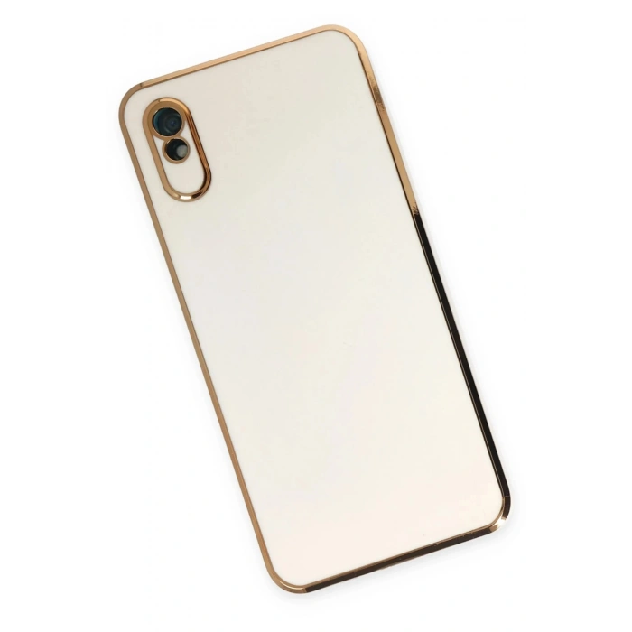 Durukar®   Redmi 9A Kılıf Volet Silikon - Beyaz