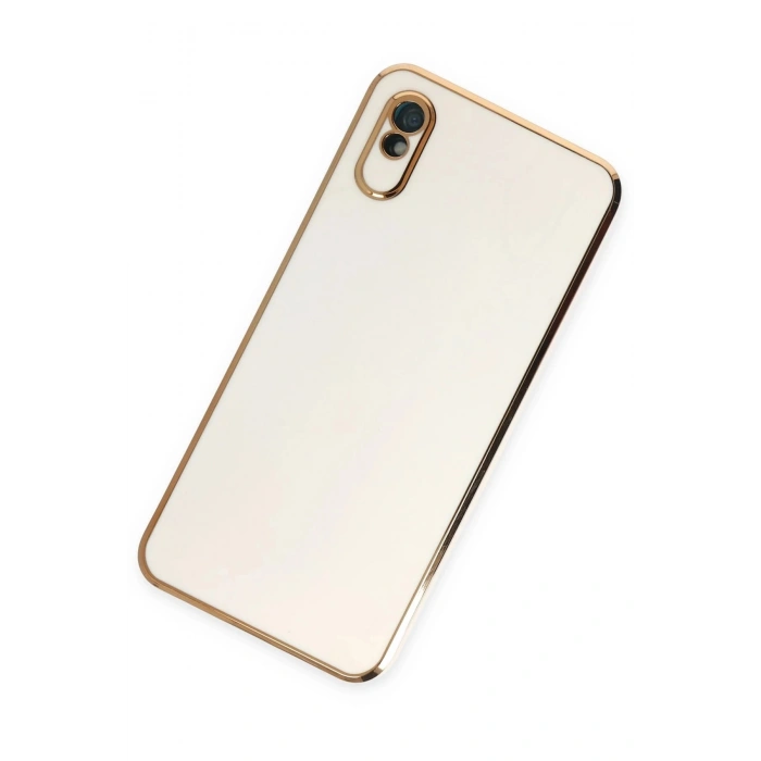 Durukar®   Redmi 9A Kılıf Volet Silikon - Beyaz