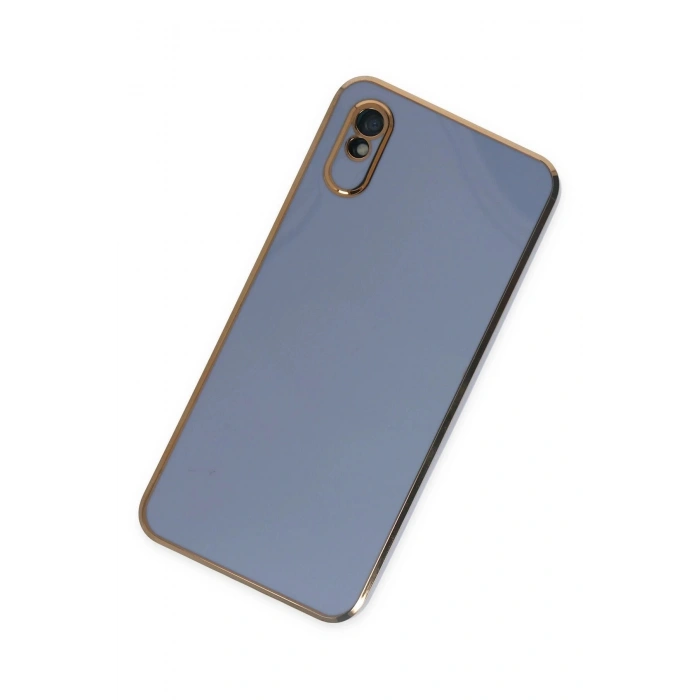 Durukar®   Redmi 9A Kılıf Volet Silikon - Mavi