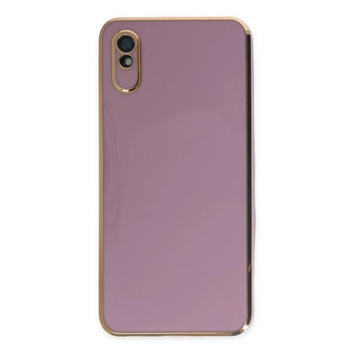 Durukar®   Redmi 9A Kılıf Volet Silikon - Mor