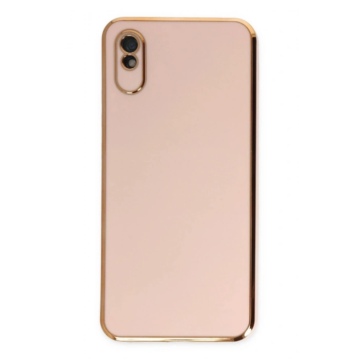Durukar®   Redmi 9A Kılıf Volet Silikon - Pembe