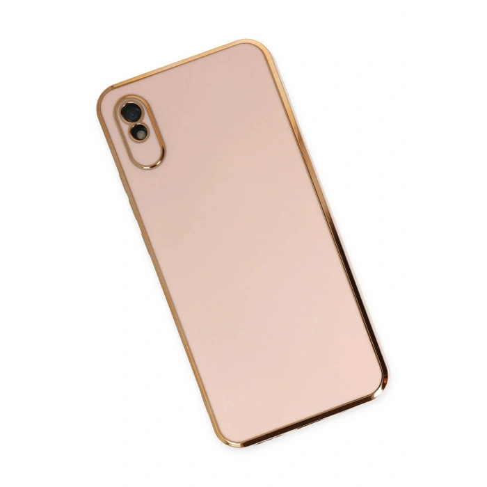 Durukar®   Redmi 9A Kılıf Volet Silikon - Pembe