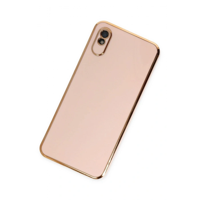 Durukar®   Redmi 9A Kılıf Volet Silikon - Pembe
