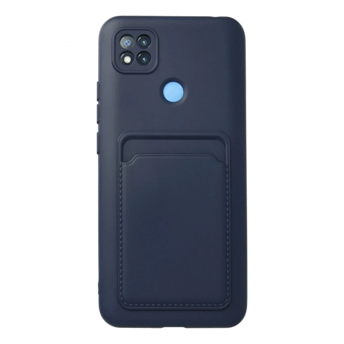 Durukar®   Redmi 9C Kılıf Kelvin Kartvizitli Silikon - Lacivert