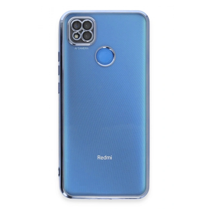 Durukar®   Redmi 9C Kılıf  Lensli Silikon - Açık Mavi