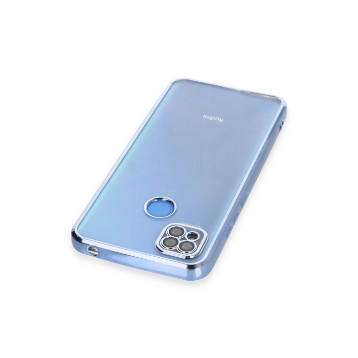 Durukar®   Redmi 9C Kılıf  Lensli Silikon - Açık Mavi