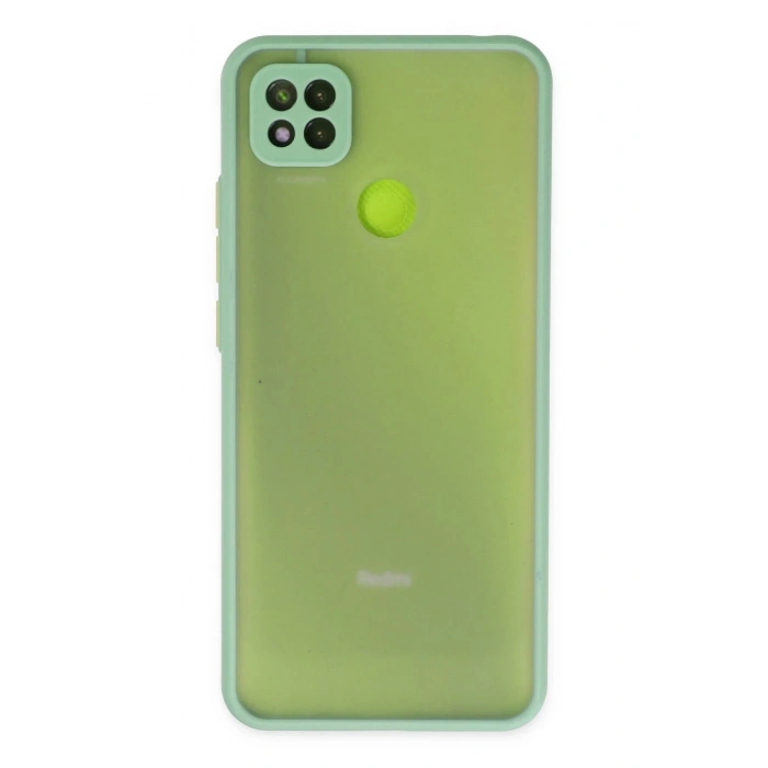 Durukar®   Redmi 9C Kılıf Montreal Silikon Kapak - Turkuaz