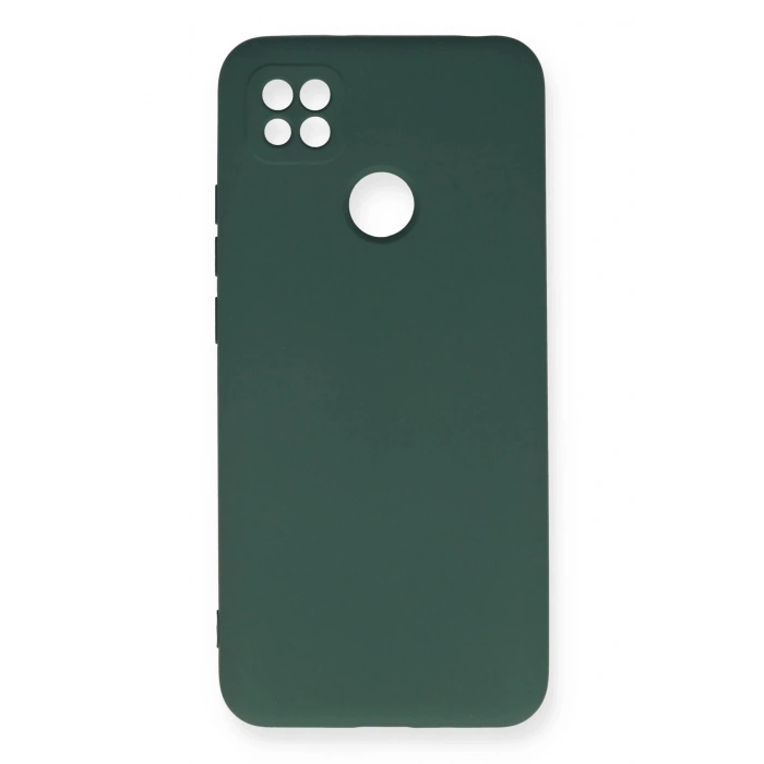 Durukar®   Redmi 9C Kılıf Nano içi Kadife Silikon - Koyu Yeşil
