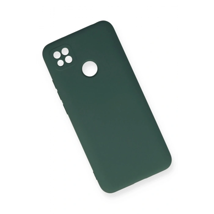 Durukar®   Redmi 9C Kılıf Nano içi Kadife Silikon - Koyu Yeşil