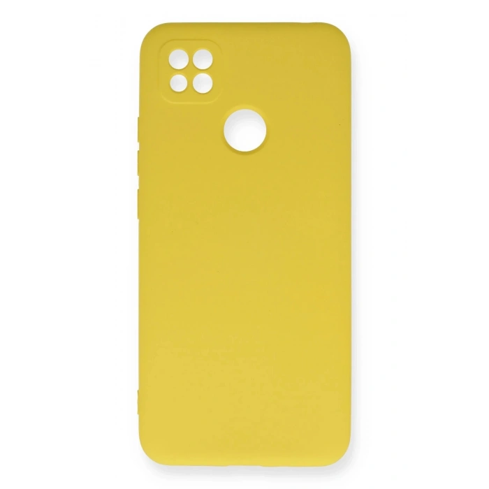 Durukar®   Redmi 9C Kılıf Nano içi Kadife Silikon - Sarı
