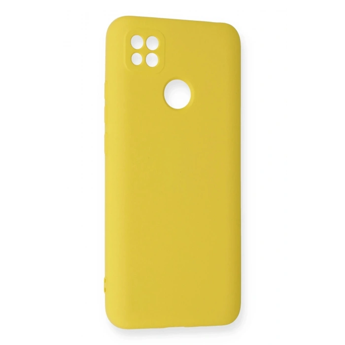 Durukar®   Redmi 9C Kılıf Nano içi Kadife Silikon - Sarı
