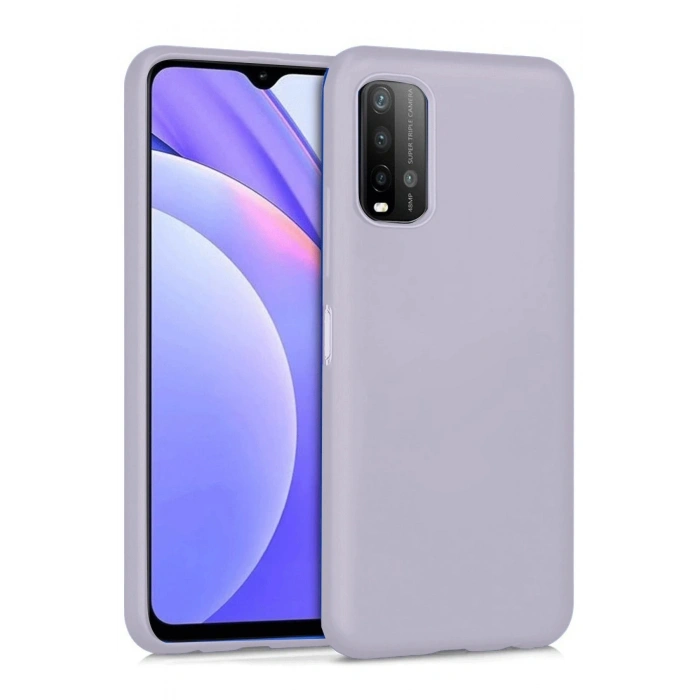 Durukar®   Redmi 9T Kılıf Nano içi Kadife Silikon - Lila