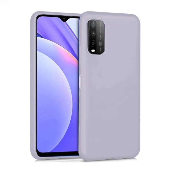 Durukar®   Redmi 9T Kılıf Nano içi Kadife Silikon - Lila