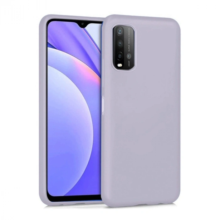 Durukar®   Redmi 9T Kılıf Nano içi Kadife Silikon - Lila