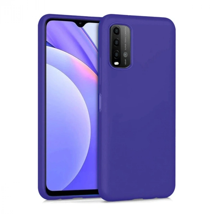 Durukar®   Redmi 9T Kılıf Nano içi Kadife Silikon - Mor
