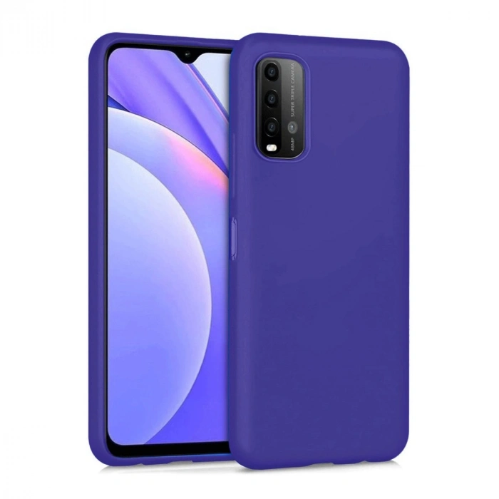 Durukar®   Redmi 9T Kılıf Nano içi Kadife Silikon - Mor