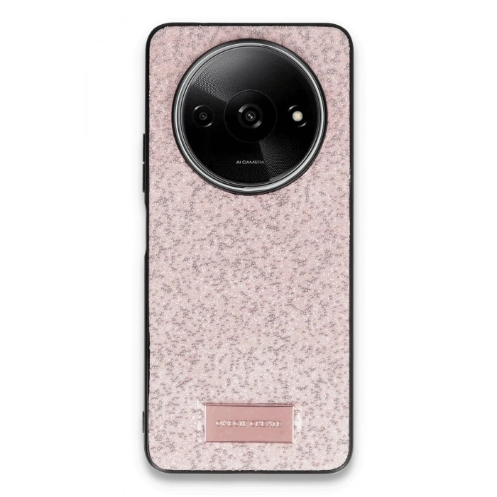Durukar®   Redmi A3 4G Bright Simli Kapak - Pembe