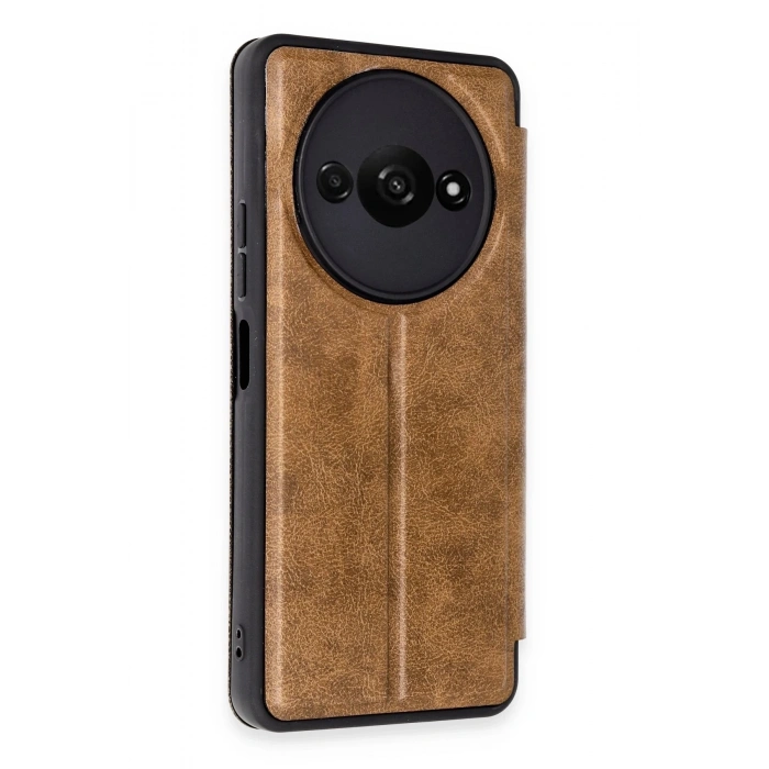 Durukar®   Redmi A3 4G Kılıf Flip Cover - Taba