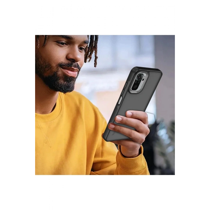 Durukar®   Redmi Note 10 Pro Kılıf Elegant Kapak - Açık Mavi