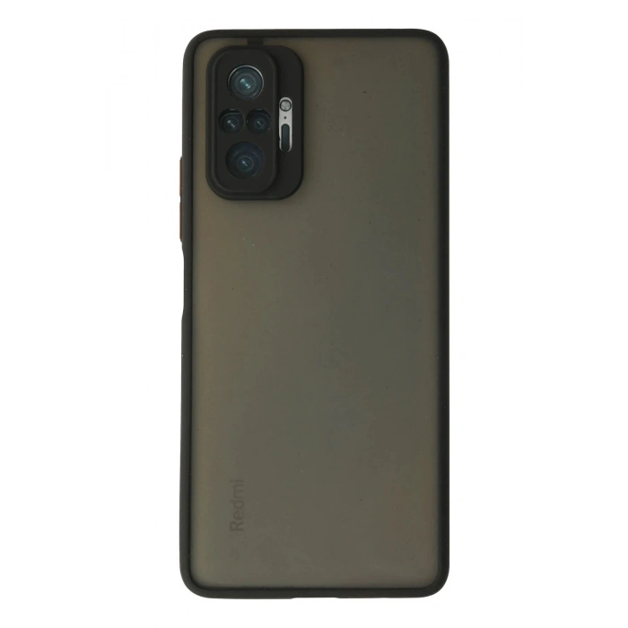 Durukar®   Redmi Note 10 Pro Kılıf Montreal Silikon Kapak - Siyah
