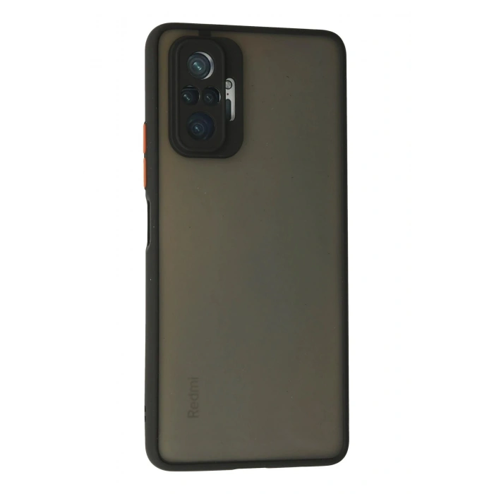 Durukar®   Redmi Note 10 Pro Kılıf Montreal Silikon Kapak - Siyah