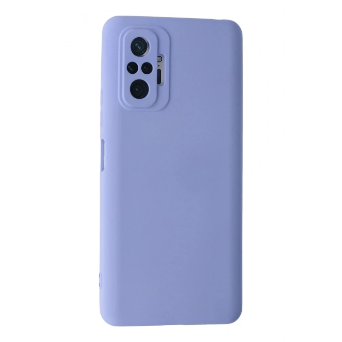 Durukar®   Redmi Note 10 Pro Kılıf Nano içi Kadife Silikon - Lila