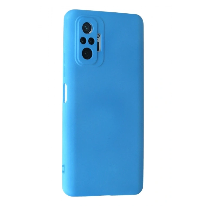 Durukar®   Redmi Note 10 Pro Kılıf Nano içi Kadife Silikon - Mavi