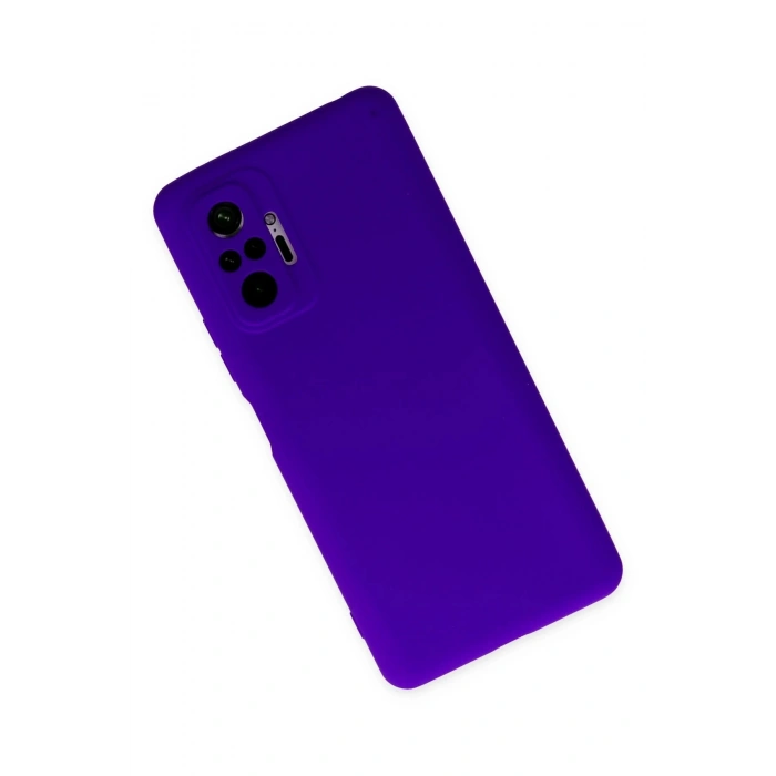 Durukar®   Redmi Note 10 Pro Kılıf Nano içi Kadife Silikon - Mor