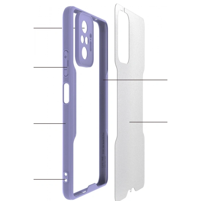 Durukar®   Redmi Note 10 Pro Kılıf Platin Silikon - Sarı