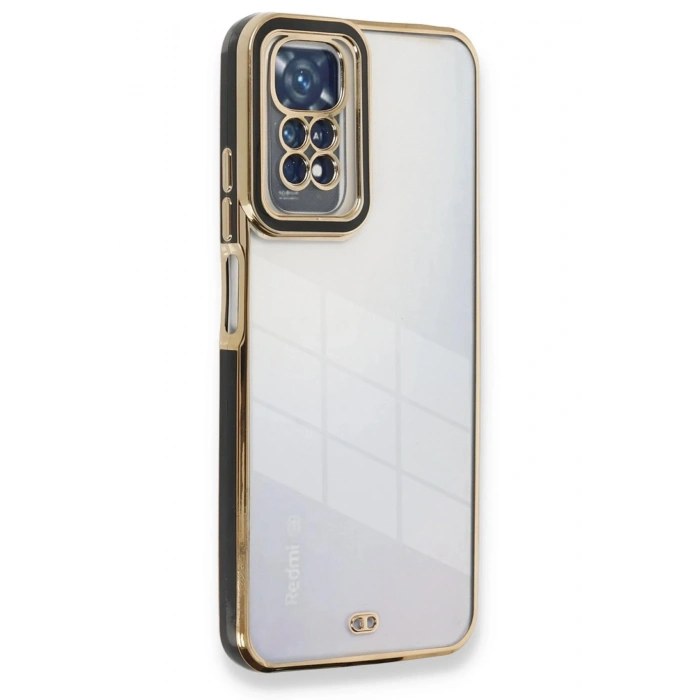Durukar®   Redmi Note 11 Kılıf Liva Lens Silikon - Siyah